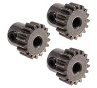 Ujjdwiurgh Lot de 3 pignons de moteur à pignon en acier 3,175 mm 32DP 48DP 64DP M0.6 pour 1/10 1/8 RC voiture 3650 3660 pièces de rechange accessoires 17T