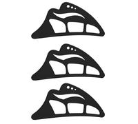 Ujjdwiurgh Lot de 3 pochoirs réutilisables pour maquillage des yeux 5 en 1 en silicone