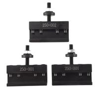 Ujjdwiurgh Lot de 3 supports de changement d'outil rapide pour tour tournant, lame de séparation, 2 pièces 250-001 et 1 pièce 250-002