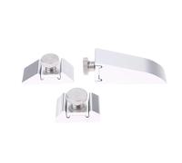 Ujjdwiurgh Lot de 3 supports de papier abrasif en alliage d'aluminium avec clip de meulage d'angle intérieur pour polir le papier de verre et le cuir