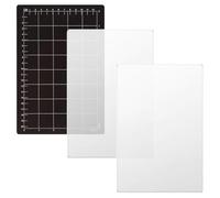 Ujjdwiurgh Lot de 3 tampons de découpe transparents réutilisables en acrylique pour la plupart des machines de découpe