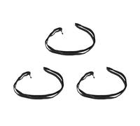 Ujjdwiurgh Lot de 3 valves Schrader en caoutchouc noir pour vélo 700 x 25/32 C