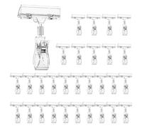 Ujjdwiurgh Lot de 30 clips transparents pour panneau d'affichage, clips pour vente au détail, pinces en plastique pour étiquettes de prix
