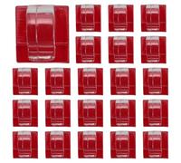 Ujjdwiurgh Lot de 30 crochets transparents pour guirlandes lumineuses d'extérieur avec 30 supports adhésifs étanches