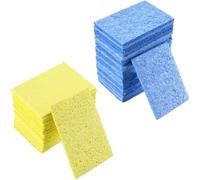 Ujjdwiurgh Lot de 30 éponges de nettoyage de pointe de fer à souder de rechange (jaune et bleu)