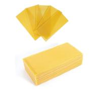 Ujjdwiurgh Lot de 30 feuilles de cire d'abeille naturelle pour cadres d'abeilles, feuilles de fond de teint d'abeille pour la fabrication de bougies (16,34 x 19,5 cm)