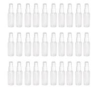 Ujjdwiurgh Lot de 30 mini flacons vides transparents en plastique rechargeables de 50 ml