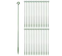 Ujjdwiurgh Lot de 30 piquets pour fleurs, support de plantes à tige unique, piquets pour plantes de jardin pour orchidée, lys et rose