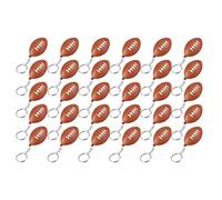 Ujjdwiurgh Lot de 30 Porte-CléS Ballon de Rugby pour Les FêTes,Balle Anti-Stress de Rugby,RéCompense de Scolaire,DéCorations de Centre de Table de Sport
