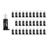 Ujjdwiurgh Lot de 30 supports en plastique noir et blanc pour refroidisseur de processeur