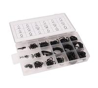 Ujjdwiurgh Lot de 300 anneaux de fixation externes noirs en C pour fixations industrielles 18 tailles