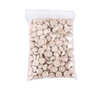 Ujjdwiurgh Lot de 300 boules en bois brut demi-rondes pour loisirs créatifs 15 mm