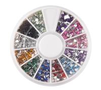 Ujjdwiurgh Lot de 300 strass en forme de cœur pour nail art UV 12 couleurs 2 mm