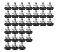 Ujjdwiurgh Lot de 32 niveleurs réglables à vis M6 pour meubles, pieds de chaise, pieds de meubles, faciles à installer