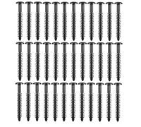 Ujjdwiurgh Lot de 36 chevilles de fenêtre en vinyle noir 7,6 cm