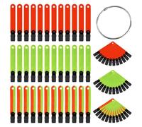 Ujjdwiurgh Lot de 36 marqueurs de sentier réfléchissants haute visibilité avec boucle ouverte