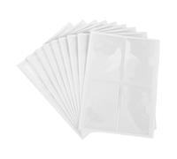 Ujjdwiurgh Lot de 36 porte-étiquettes autocollants en plastique transparent 6 x 8,5 cm