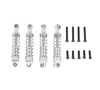Ujjdwiurgh Lot de 4 amortisseurs métalliques pour voiture C14 C24 C34 MN D90 D91 D96 D99 D99S MN90 MN99S RC - Argent