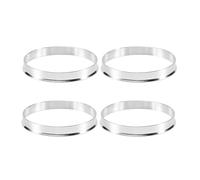 Ujjdwiurgh Lot de 4 anneaux de moyeu universels en aluminium 74,1 mm O/D 72,6 mm I/D