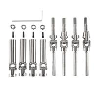 Ujjdwiurgh Lot de 4 arbres d'entraînement CVD en acier inoxydable pour 1/10 Slash Stampede VXL 4WD RC pièces de mise à niveau de voiture