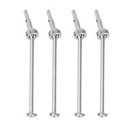 Ujjdwiurgh Lot de 4 arbres d'entraînement universels en métal CVD 104001-1927 pour 104001 1/10 RC Pièces de rechange Accessoires