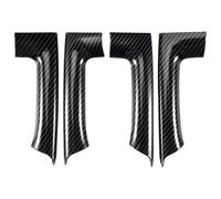 Ujjdwiurgh Lot de 4 autocollants ABS en fibre de carbone pour accoudoir de porte intérieure de Golf 6 MK6 2009-2013