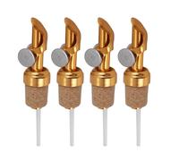 Ujjdwiurgh Lot de 4 becs verseurs d'huile d'olive avec bec verseur en liège pour huile d'olive et vinaigre pour la cuisine, les boissons alcoolisées ou les huiles