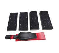 Ujjdwiurgh Lot de 4 blocs de ponçage sous vide, support de disque de ponçage sous vide, papier de verre, tampon de polissage, ponceuse à main, 70 x 198 mm, facile à utiliser