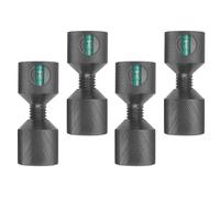 Ujjdwiurgh Lot de 4 broches d'alignement de bride en aluminium de 3,8 cm à deux trous, broches de positionnement dégradées à deux trous pour aligner les tuyaux