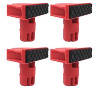 Ujjdwiurgh Lot de 4 butées de banc en plastique pour établi de travail du bois avec joints en silicone pour établi de serrage - 20 mm