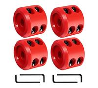 Ujjdwiurgh Lot de 4 butées de treuil compatibles avec ATV, VUS, ORV - En caoutchouc - Empêche les rebonds et l'effilochage - Rouge