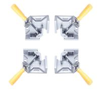 Ujjdwiurgh Lot de 4 colliers de serrage à angle droit en alliage d'aluminium à 90° pour le travail du bois