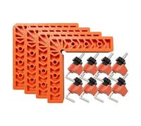 Ujjdwiurgh Lot de 4 colliers de serrage à angle droit pour le travail du bois - Pince à angle droit à 90 degrés