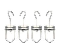 Ujjdwiurgh Lot de 4 crochets rotatifs robustes à suspendre avec une capacité de 50 kg - Crochets rotatifs à haute température