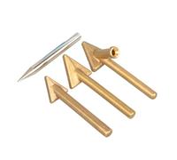 Ujjdwiurgh Lot de 4 embouts de rechange pour fer à souder, têtes triangulaires en cuivre pour réparation de pare-chocs de voiture