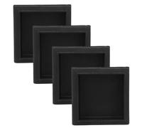 Ujjdwiurgh Lot de 4 embouts de tube carrés en plastique 50 mm