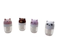 Ujjdwiurgh Lot de 4 étuis de nettoyage pour lentilles de contact - Portable - Rotation manuelle