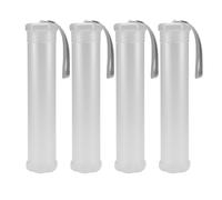 Ujjdwiurgh Lot de 4 étuis extensibles en plastique transparent pour pinceaux de peinture