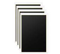 Ujjdwiurgh Lot de 4 feuilles de papier de marquage couleur (noir, 39 x 27 cm)