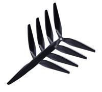 Ujjdwiurgh Lot de 4 hélices en nylon renforcé de carbone noir 25,4 x 5 x 3 25,4 cm pour drone RC FPV