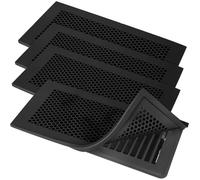 Ujjdwiurgh Lot de 4 housses d'évent en silicone pour grille d'aération de 10 x 25,4 cm