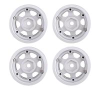 Ujjdwiurgh Lot de 4 jantes en métal Beadlock 1,55 pour voiture sur chenilles RC 1/10 D90 MST Jimny CC01 LC70 90069,2
