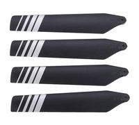 Ujjdwiurgh Lot de 4 lames principales C127 pour drone Stealth Hawk Pro C127 RC hélicoptère avion drone pièces de rechange accessoires