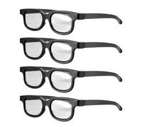 Ujjdwiurgh Lot de 4 lunettes polarisées passives 3D pour écran IMIX de cinéma