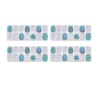 Ujjdwiurgh Lot de 4 moules en résine époxy avec symbole rune de sorcière