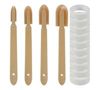 Ujjdwiurgh Lot de 4 outils de calfeutrage en caoutchouc, spatules à calfeutrer, outil de finition pour carrelage et évier, joint de plinthe, A