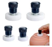Ujjdwiurgh Lot de 4 outils de finition en argile céramique avec protection des mains - Outils de coupe de poterie adaptés pour les amateurs d'argile