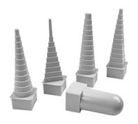 Ujjdwiurgh Lot de 4 outils d'emballage de fil pour mandrin, comprend une poignée triangulaire, ronde, ovale, carrée et en plastique pour enroulement en métal