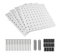 Ujjdwiurgh Lot de 4 panneaux perforés pour mur, salle d'artisanat, cuisine, garage, salon, salle de bain