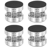 Ujjdwiurgh Lot de 4 patins d'isolation en aluminium pour amplificateur audio, haut-parleur, tourne-disque